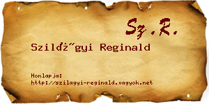 Szilágyi Reginald névjegykártya